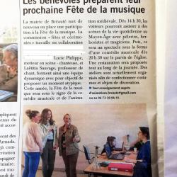 les benevoles preparent leurs prochaine fete de la musique
