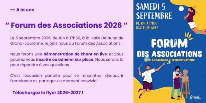 A la Une ! Forum des associations 2026